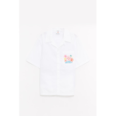 CASABLANCA WHITE COLLAGE D ICONES SHIRT